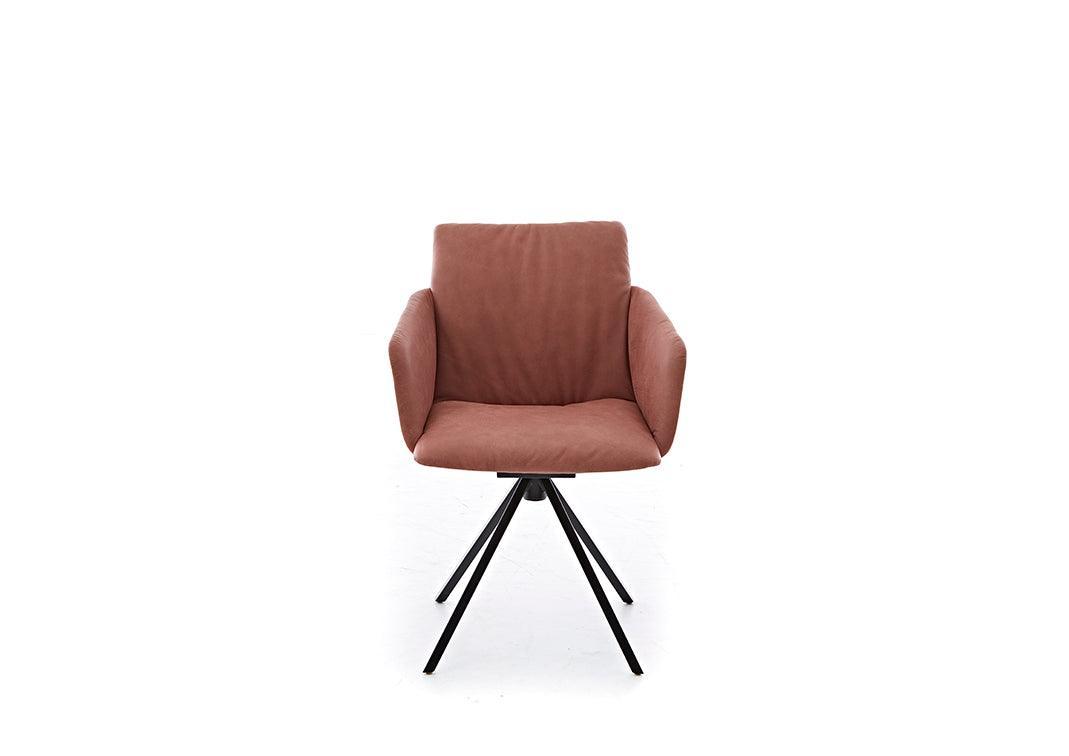 W.SCHILLIG seat&eat jakob MED Stoff-Lederkombi V 49/50 chestnut u. Z 78/15 blush