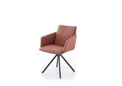 W.SCHILLIG seat&eat jakob MED Stoff-Lederkombi V 49/50 chestnut u. Z 78/15 blush