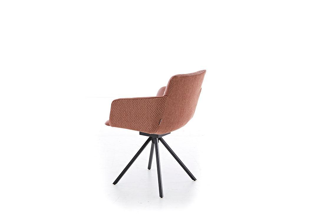 W.SCHILLIG seat&eat jakob MED Stoff-Lederkombi V 49/50 chestnut u. Z 78/15 blush