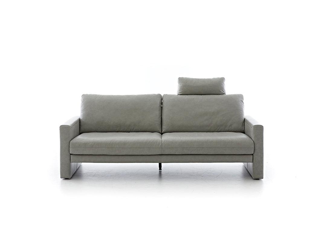 W.SCHILLIG Sofa maXxim 12502 N100 Leder Z74/21 silver