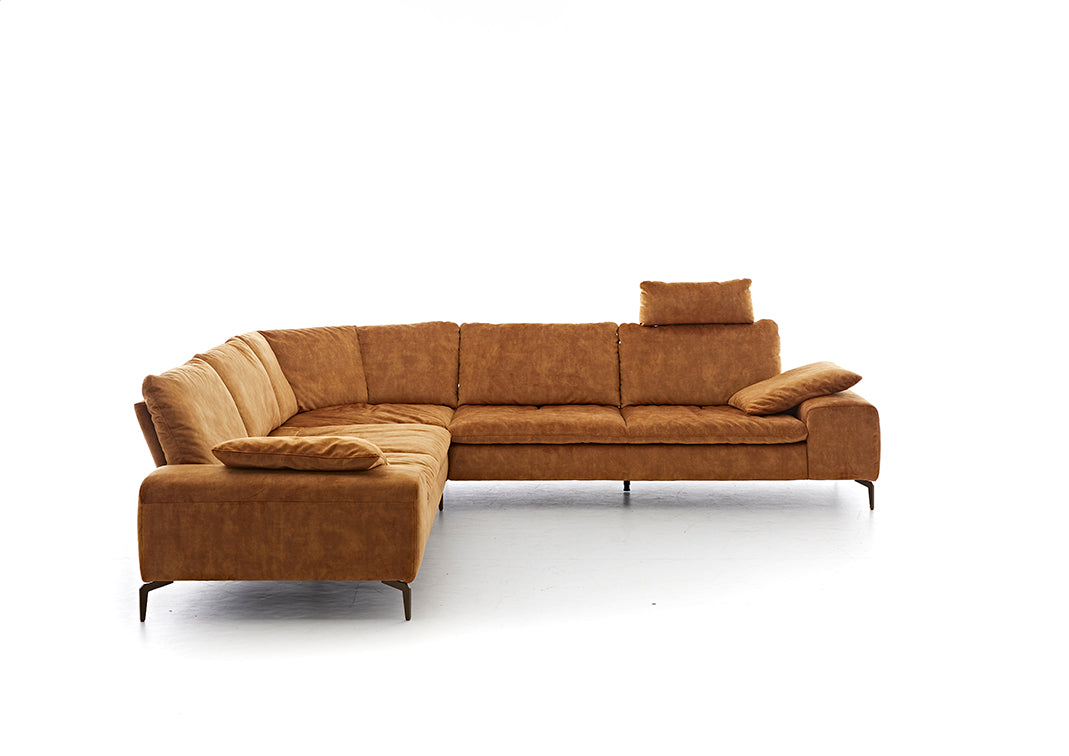 W.SCHILLIG Ecksofa valentinoo 16540 Stoff S 41/52 cognac