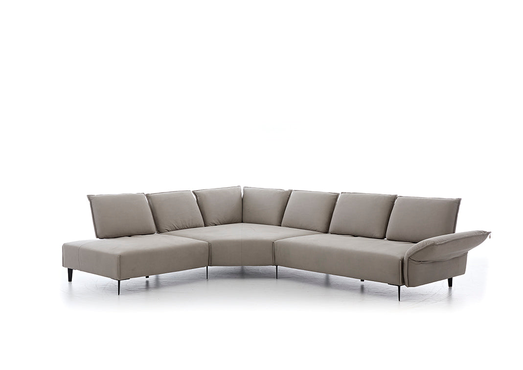 W.SCHILLIG Ecksofa bonnie 16660 Stoff S37/21 grey - Komfortmöbel24