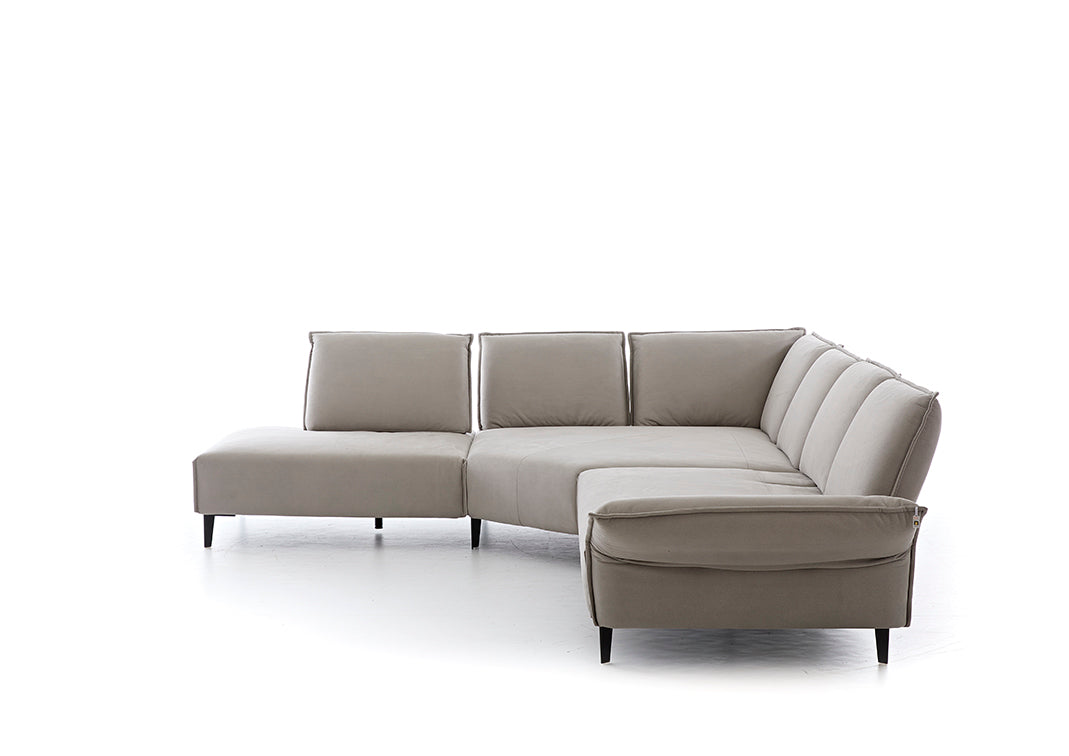 W.SCHILLIG Ecksofa bonnie 16660 Stoff S37/21 grey - Komfortmöbel24