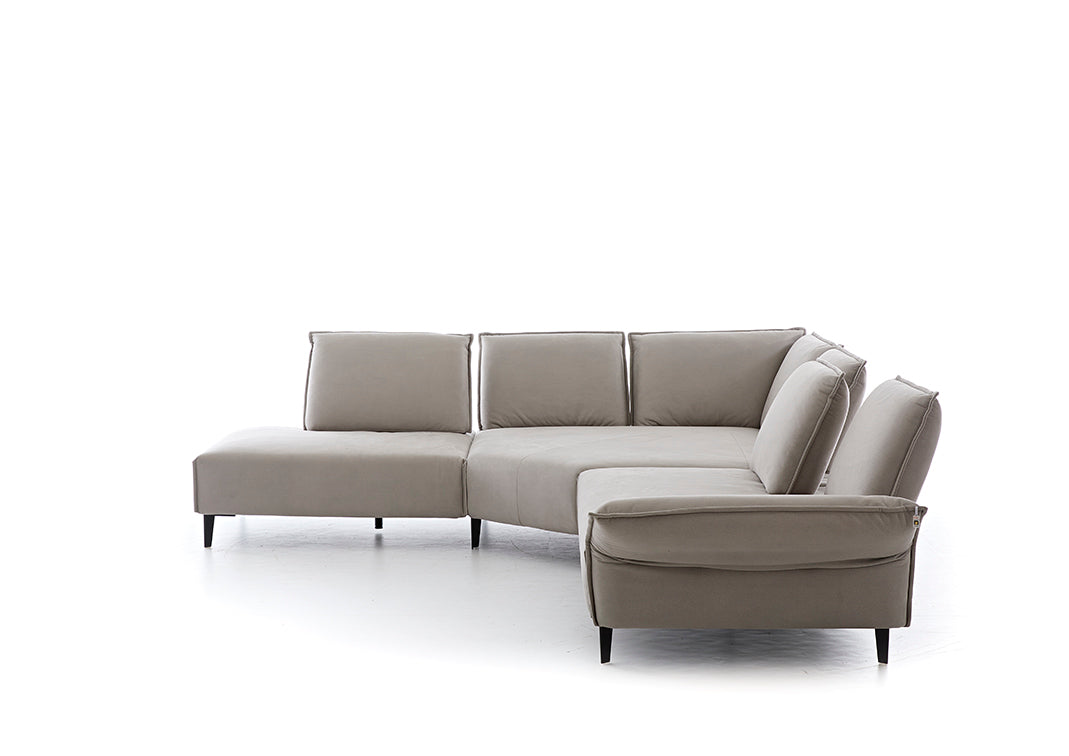 W.SCHILLIG Ecksofa bonnie 16660 Stoff S37/21 grey - Komfortmöbel24