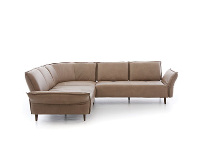 W.SCHILLIG Ecksofa bonnie 16660 Leder Z75/49 sand - Komfortmöbel24