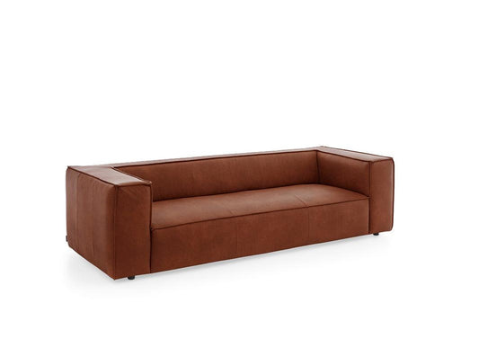 W.SCHILLIG Sofa around-the-block 18050 N100 Leder Z69/50 cognac