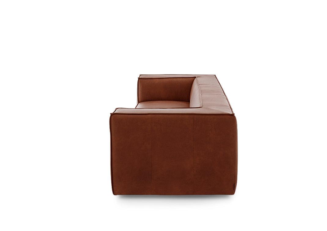 W.SCHILLIG Sofa around-the-block 18050 N100 Leder Z69/50 cognac