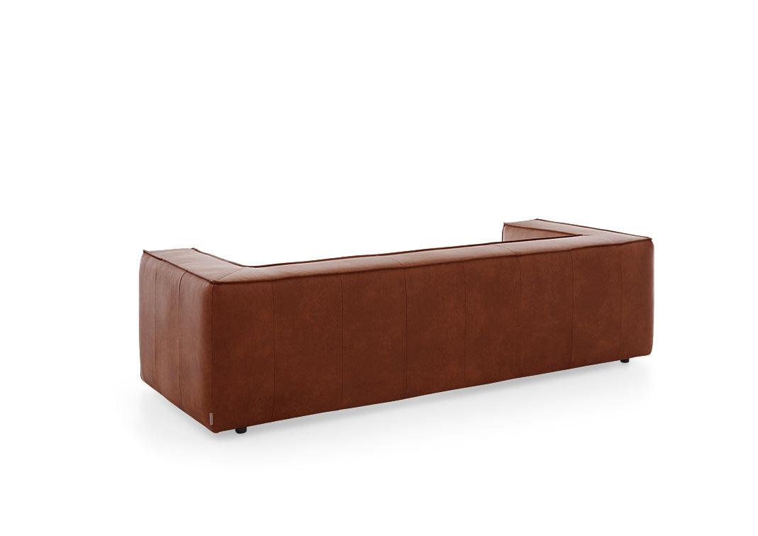 W.SCHILLIG Sofa around-the-block 18050 N100 Leder Z69/50 cognac