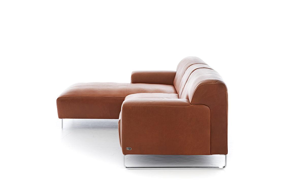 W.SCHILLIG Longchair alessiio 20550 Leder Z83/50 cognac - Komfortmöbel24