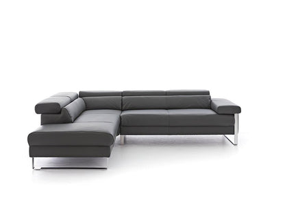 W.SCHILLIG Ecksofa finn 20974 Leder Z59/95 graphit