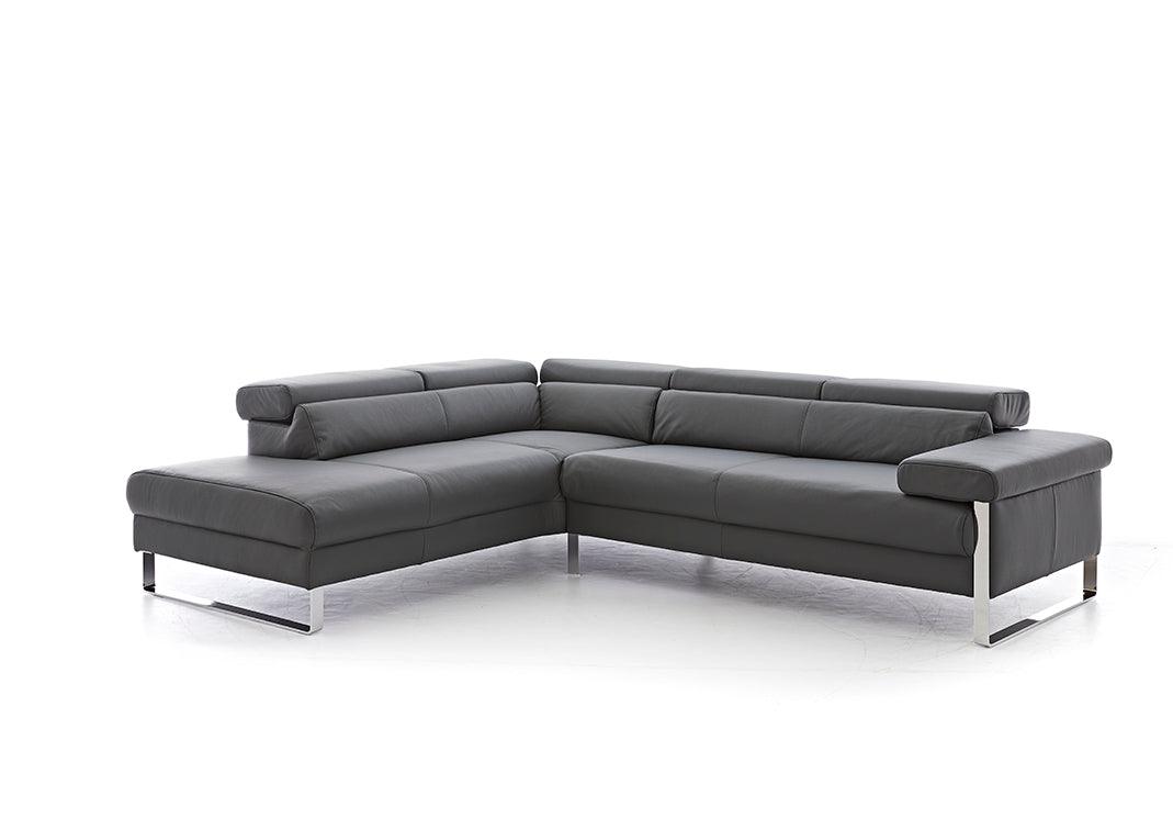 W.SCHILLIG Ecksofa finn 20974 Leder Z59/95 graphit