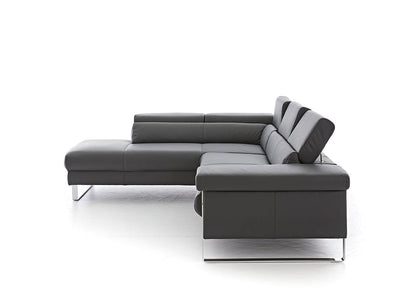 W.SCHILLIG Ecksofa finn 20974 Leder Z59/95 graphit