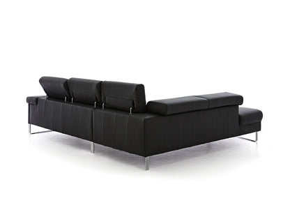 W.SCHILLIG Ecksofa finn 20974 Leder Z59/99 schwarz