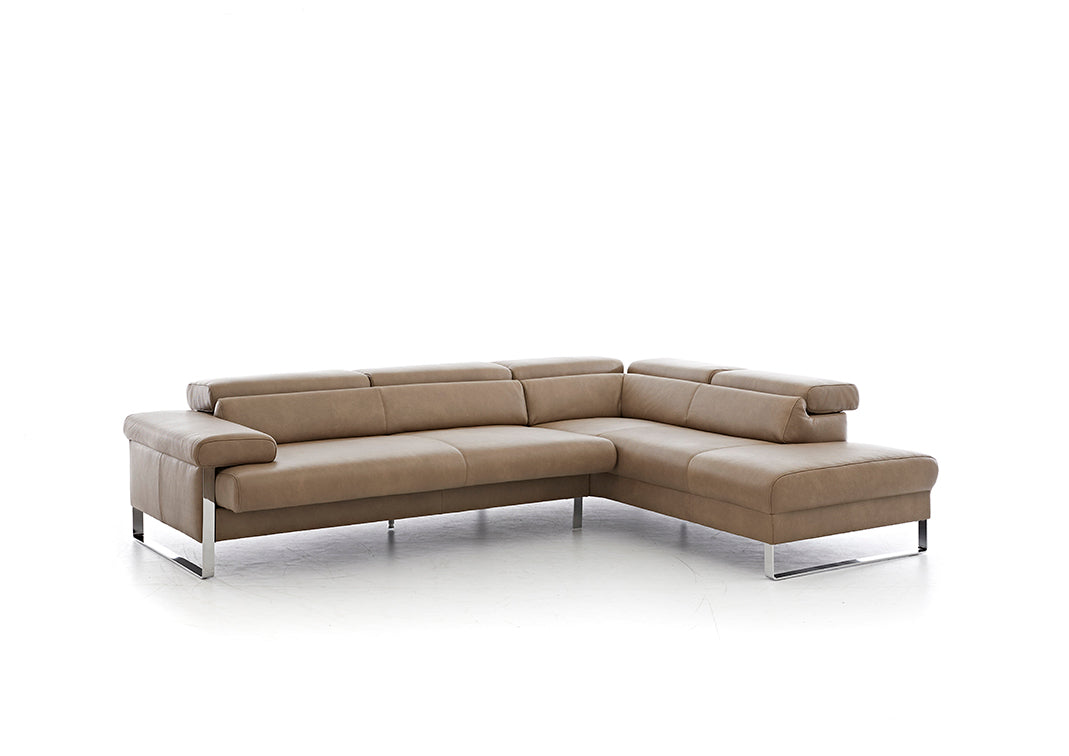 W.SCHILLIG Ecksofa finn Leder Z75/49 sand