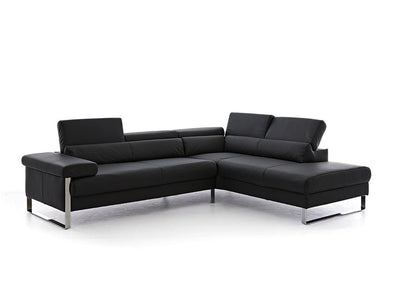 W.SCHILLIG Ecksofa finn 20974 Leder Z77/99 black pearl