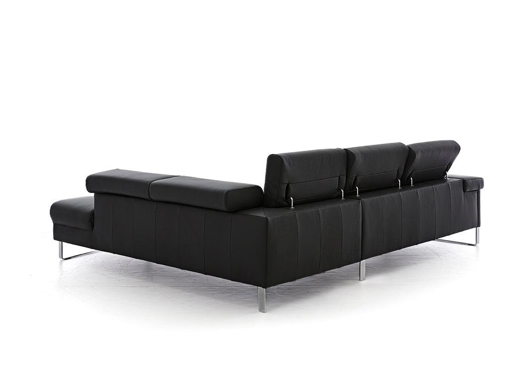 W.SCHILLIG Ecksofa finn 20974 Leder Z77/99 black pearl