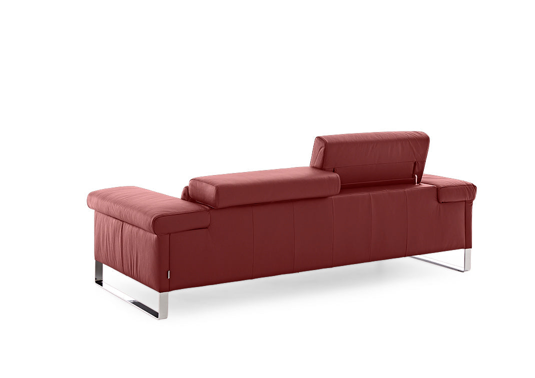 W.SCHILLIG Sofa finn 20974 N80 Leder Z59/10 ruby red