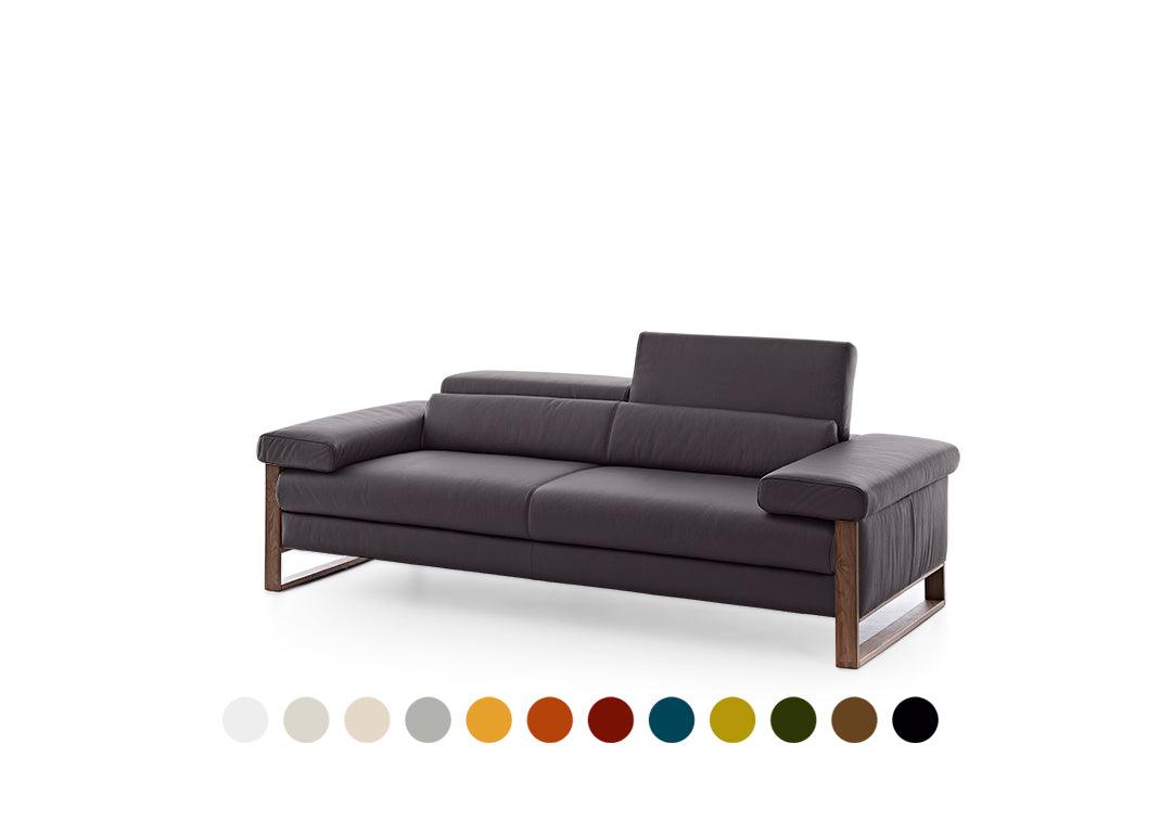 W.SCHILLIG Sofa finn 20974 N80 Leder Z73 (Farbe wählbar) - Sofa