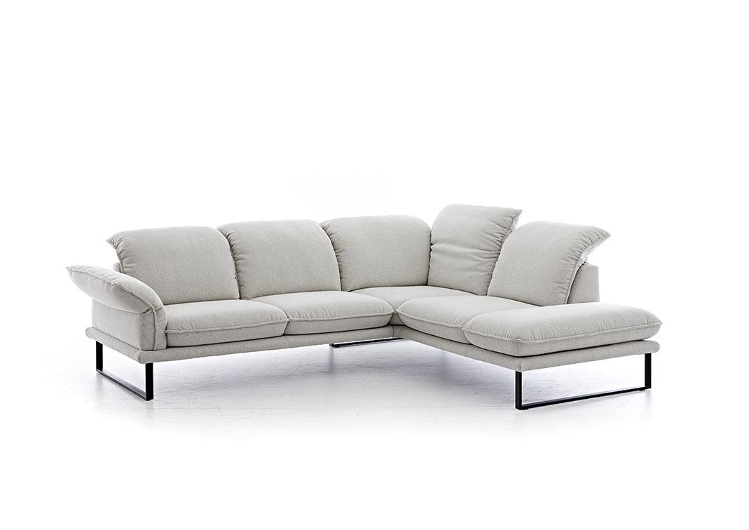 W.SCHILLIG Ecksofa sherry 24600 Stoff V 34/21 silver