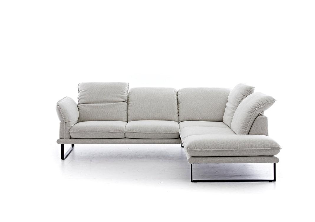 W.SCHILLIG Ecksofa sherry 24600 Stoff V 34/21 silver