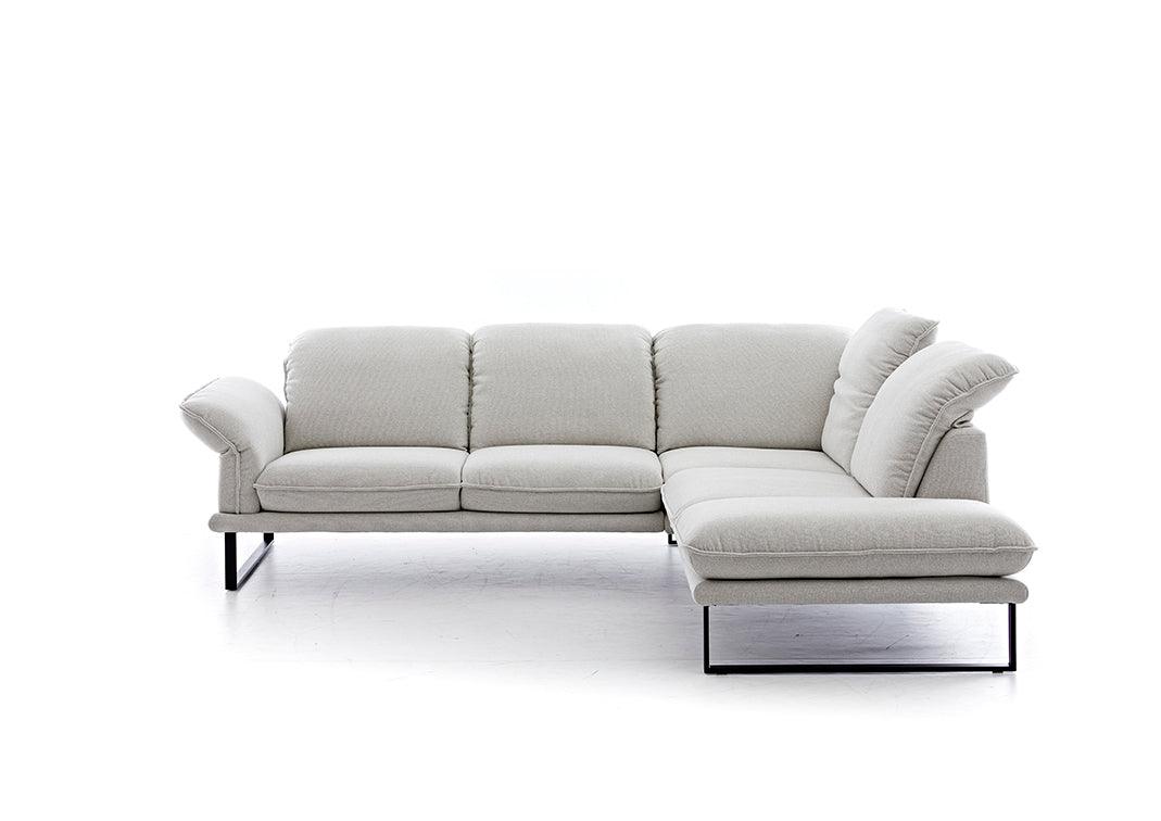 W.SCHILLIG Ecksofa sherry 24600 Stoff V 34/21 silver