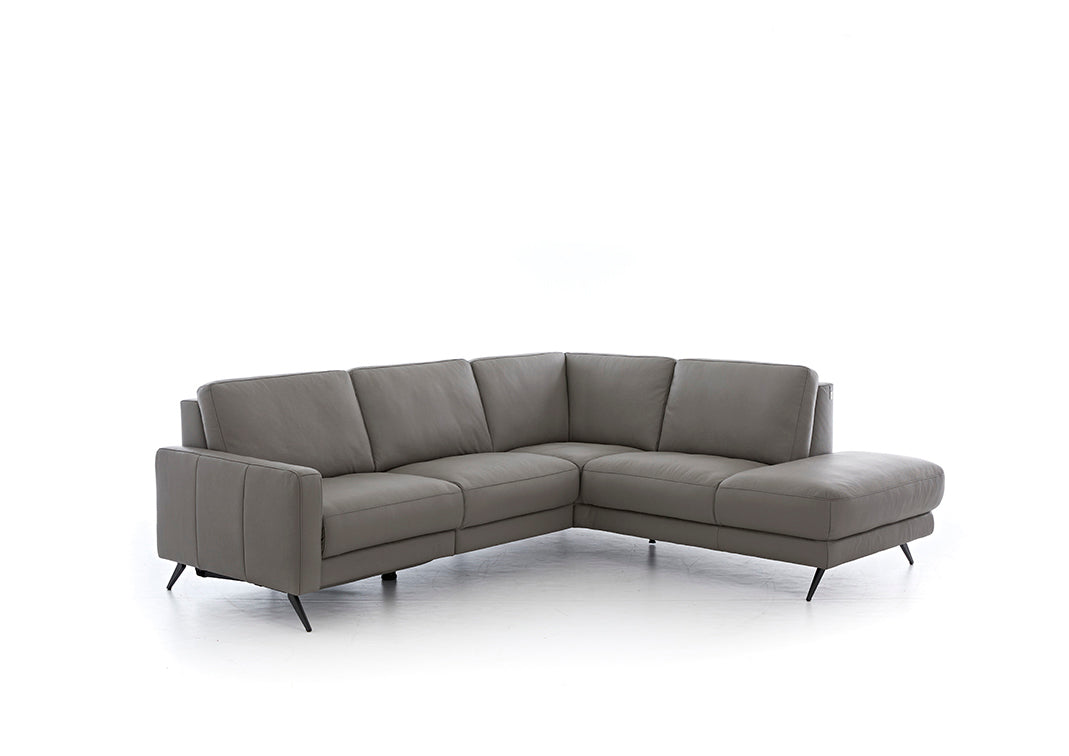 W.SCHILLIG Ecksofa louis 36130 in Leder Z66/22 elephant - Komfortmöbel24