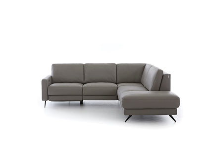 W.SCHILLIG Ecksofa louis 36130 in Leder Z66/22 elephant - Komfortmöbel24