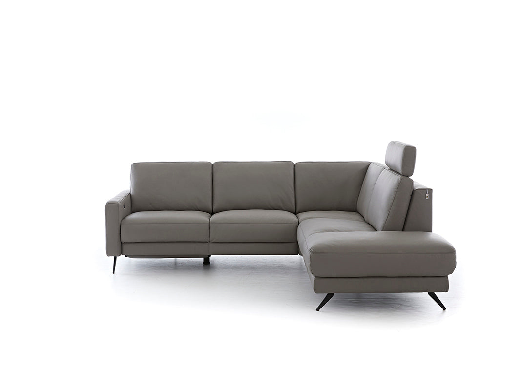 W.SCHILLIG Ecksofa louis 36130 in Leder Z66/22 elephant - Komfortmöbel24