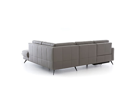 W.SCHILLIG Ecksofa louis 36130 in Leder Z66/22 elephant - Komfortmöbel24