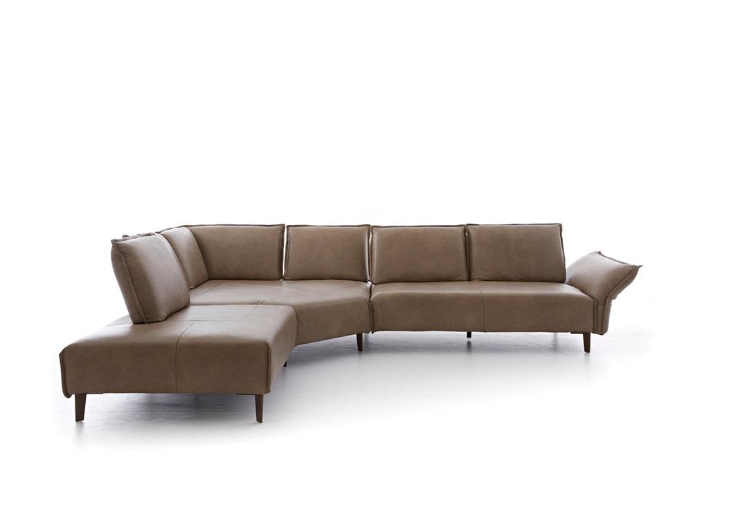 W.SCHILLIG Ecksofa bonnie 16660 Leder Z75/49 sand