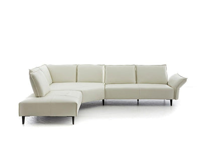 W.SCHILLIG Ecksofa bonnie 16660 Leder Z77/42 bianco - Komfortmöbel24