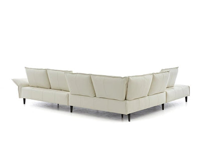 W.SCHILLIG Ecksofa bonnie 16660 Leder Z77/42 bianco - Komfortmöbel24