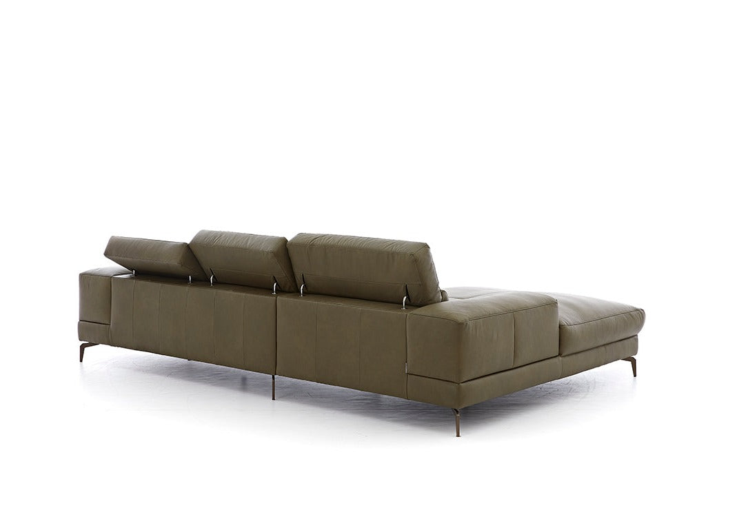 W.SCHILLIG Longchair «piedroo» 21106 in Leder Z69/36 camouflage - Komfortmöbel24