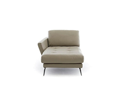 W.SCHILLIG Longchair softy 12301 KC80L Leder Z59/21 stone