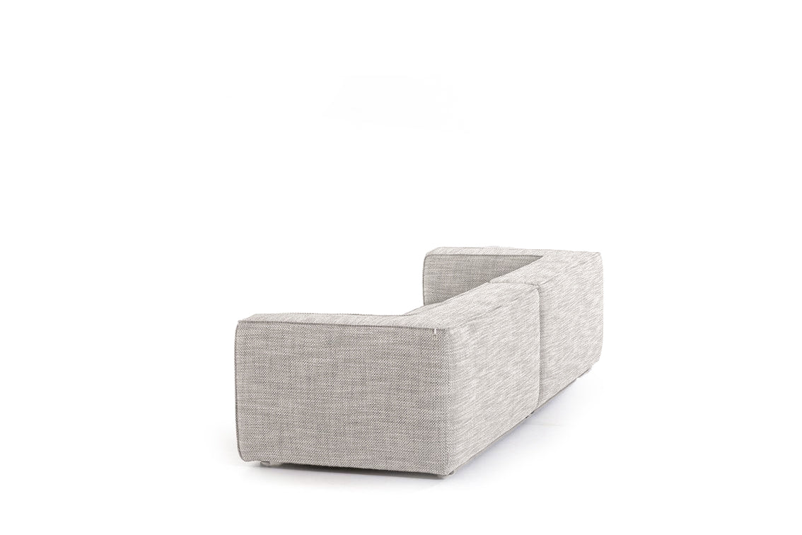 W.SCHILLIG Sofa around-the-block 18050 N120 Stoff T88/23 silver grey