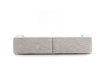 W.SCHILLIG Sofa around-the-block 18050 N120 Stoff T88/23 silver grey