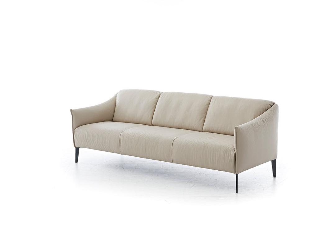 W.SCHILLIG Sofa sally 15350 P70 Leder Z59/20 eisgrau - Sofa