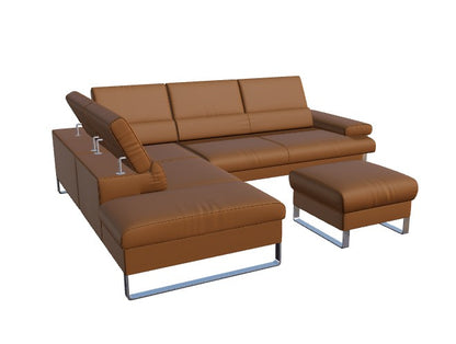 W.SCHILLIG Ecksofa finn 20974 Leder Z73/55 cognac