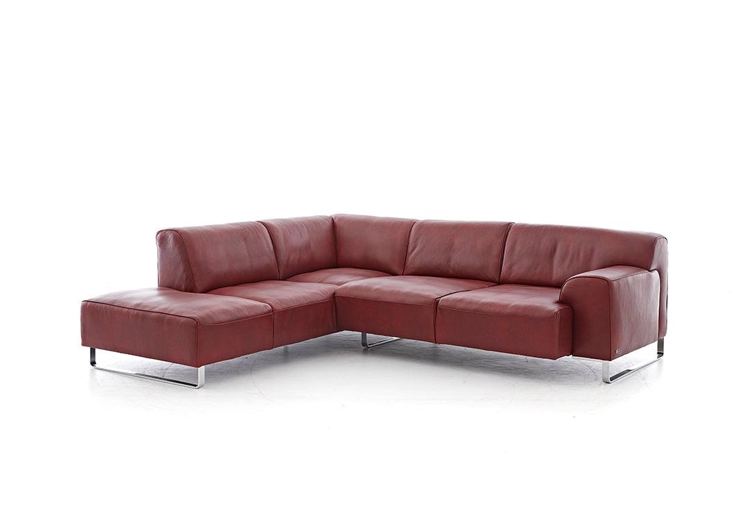 W.SCHILLIG Ecksofa alessiio 20550 Leder Z75/12 merlot