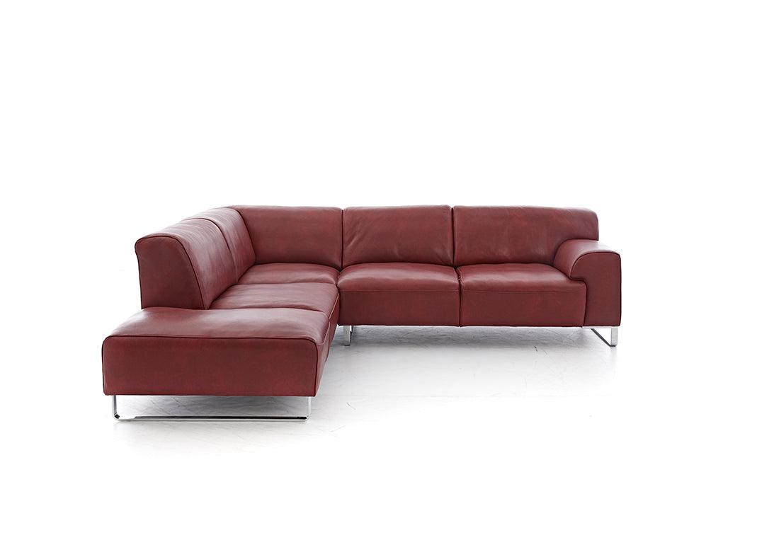 W.SCHILLIG Ecksofa alessiio 20550 Leder Z75/12 merlot