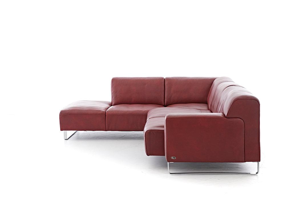 W.SCHILLIG Ecksofa alessiio 20550 Leder Z75/12 merlot